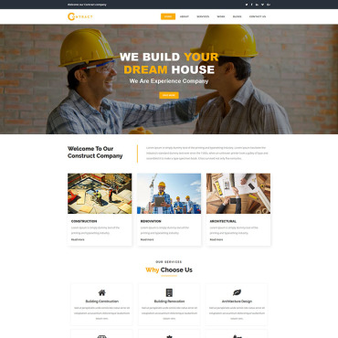 Construction Constructions Responsive Website Templates 98637
