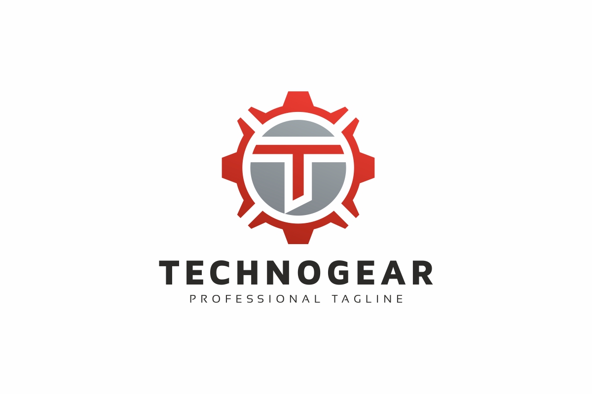 Technogear T Letter Logo Template