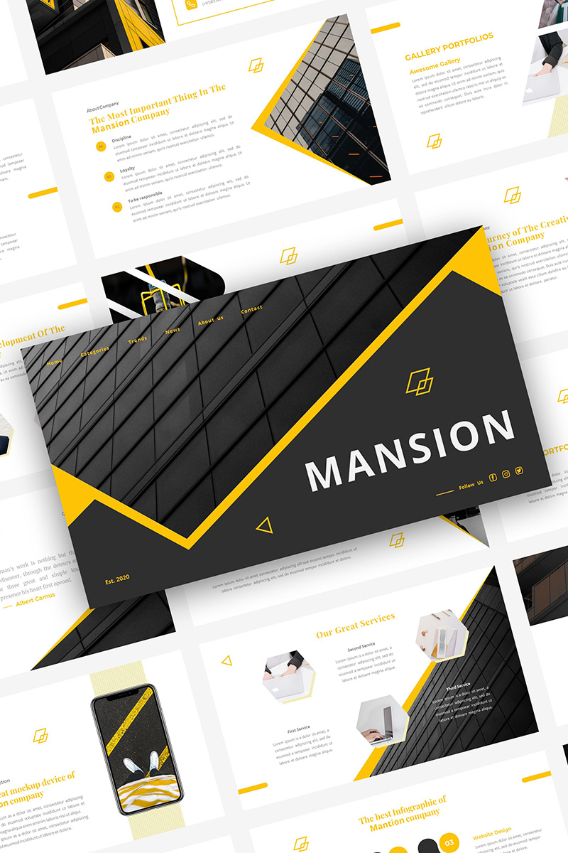 MANSION PowerPoint template