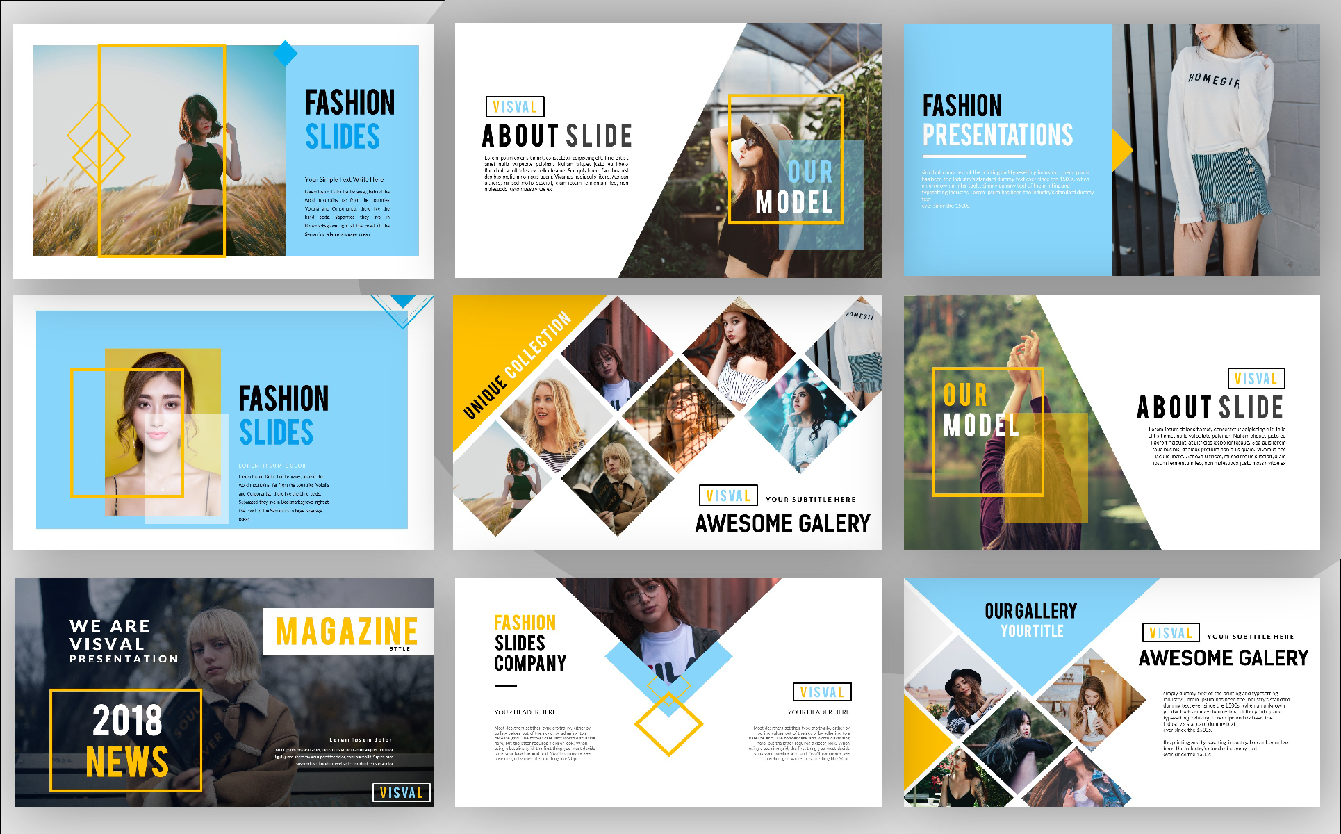 Visval Fashion Google Slides