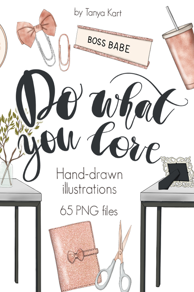 Do What You Love Clipart - Illustration