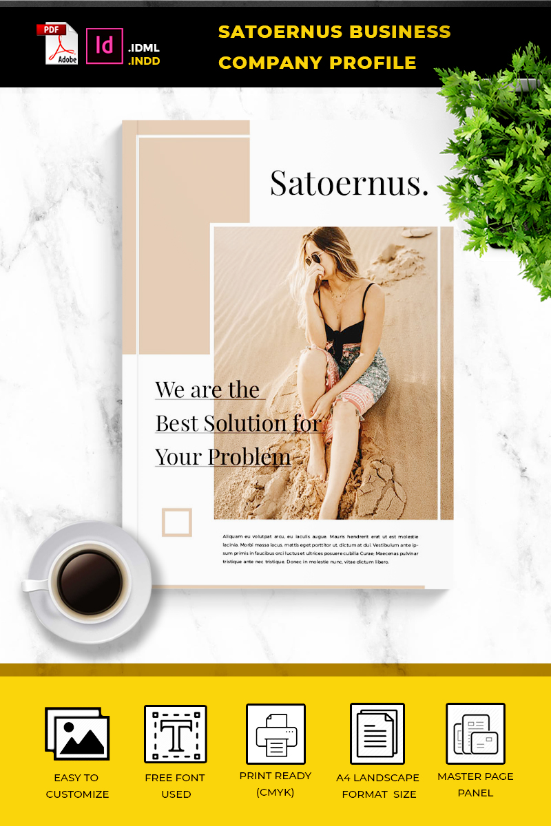 Satoernus - Business company Profile - Corporate Identity Template