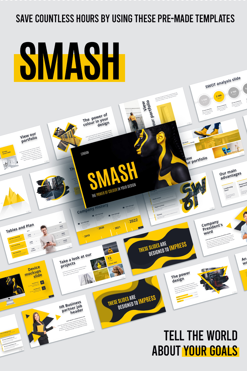 Smash Animated PowerPoint template