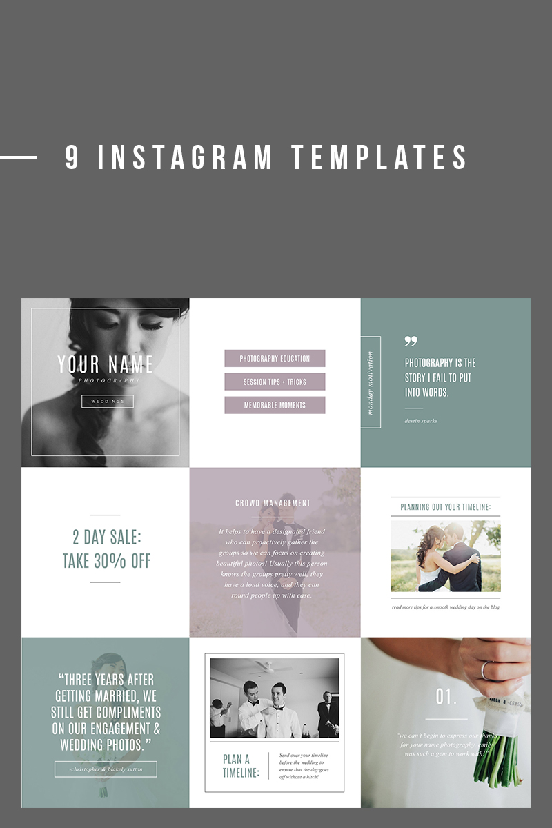 Modern Instagram Template Design for Social Media