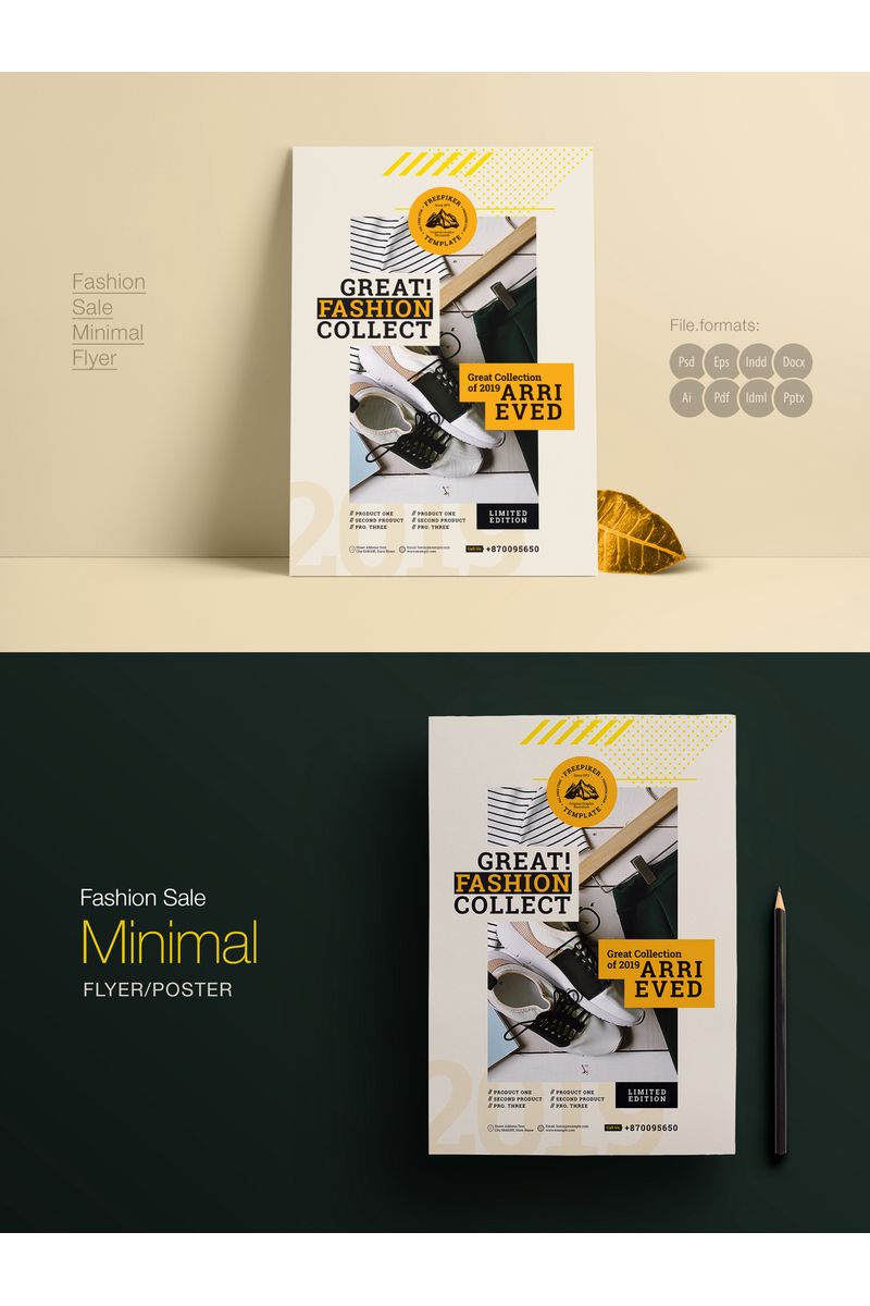 Fashion Sale Minimal Flyer/Poster - Corporate Identity Template