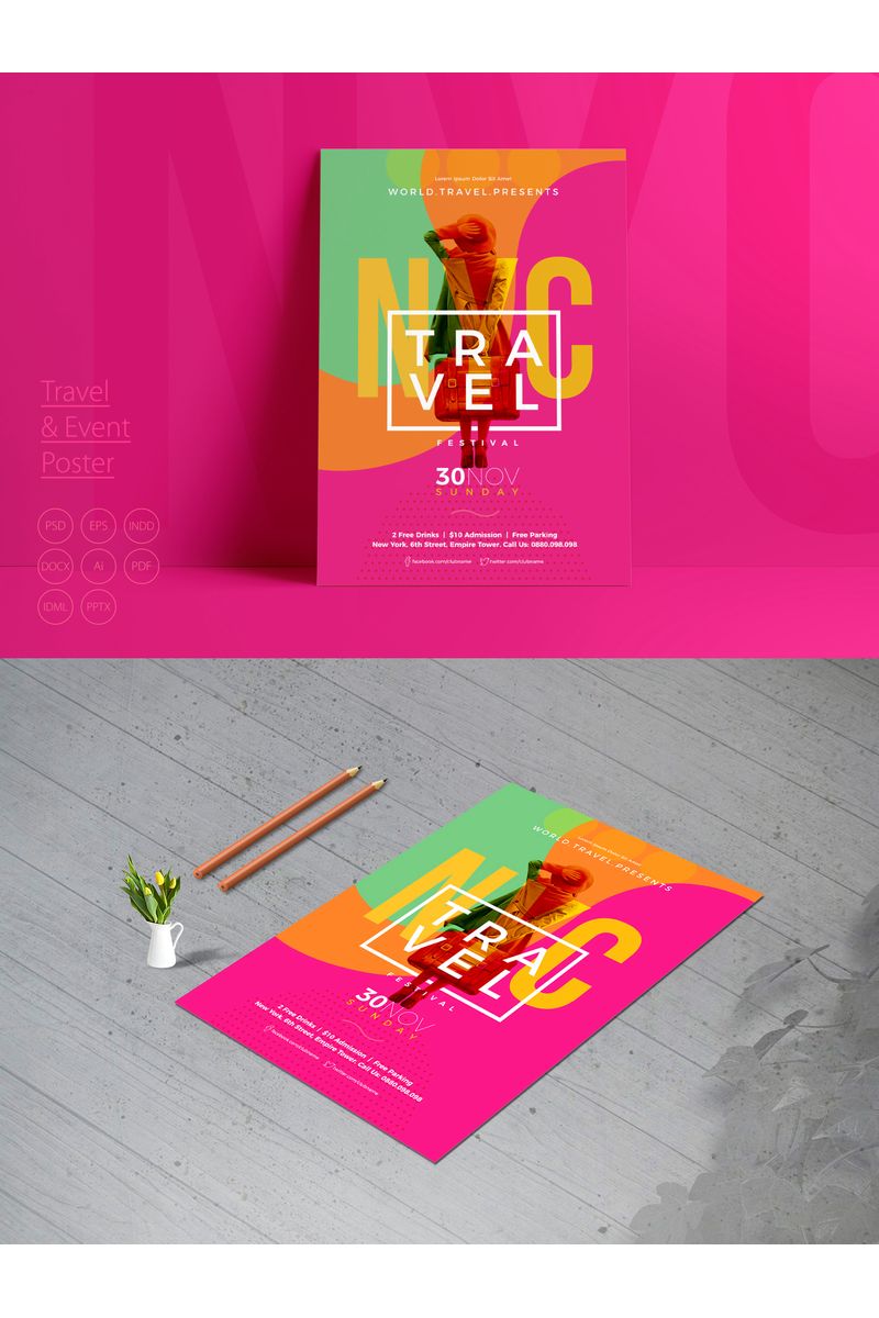 Travel & Event Poster - Corporate Identity Template