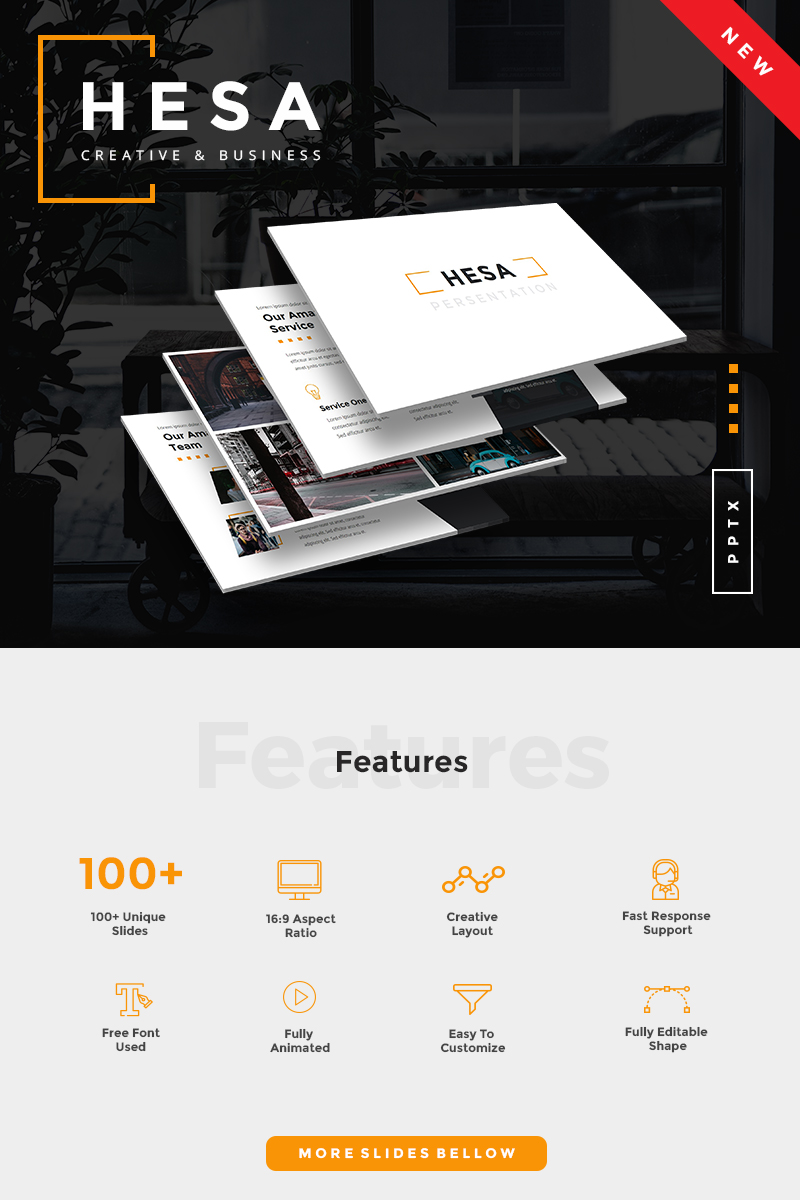 Hesa Creative & Business PowerPoint template