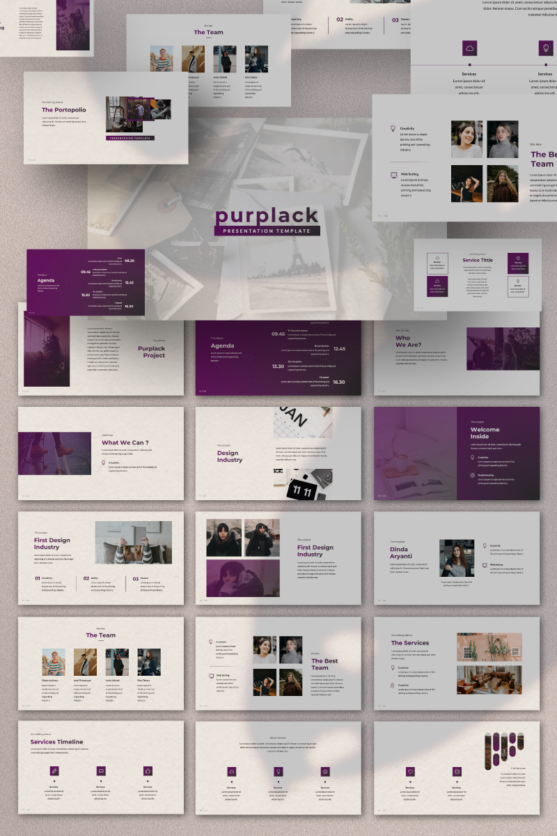 PURPLACK Presentation Google Slides