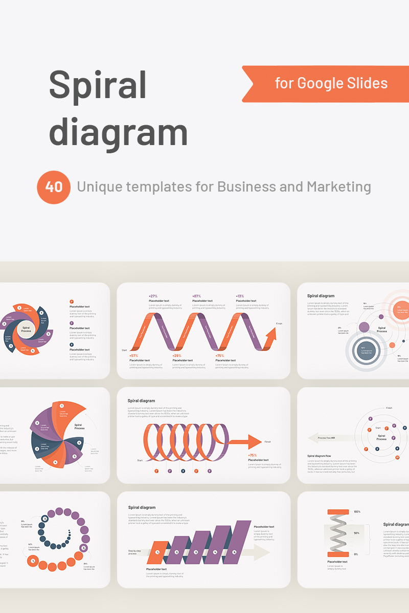 Spiral Diagram Google Slides