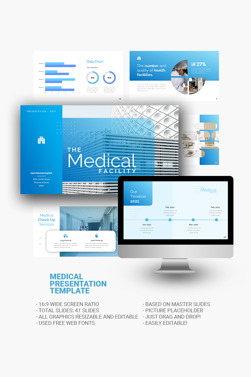 MEDICAL - Health Facility Presentation Template Google Slides