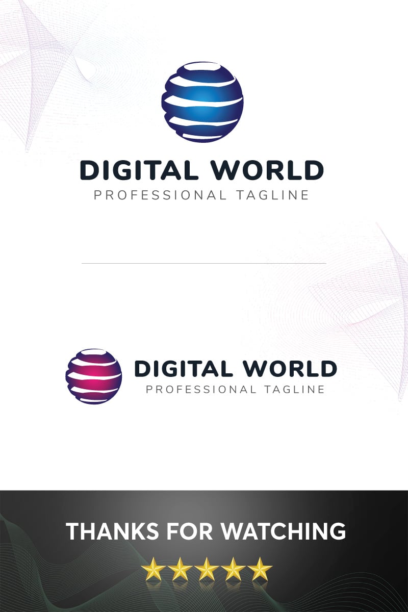 Digital world Logo Template