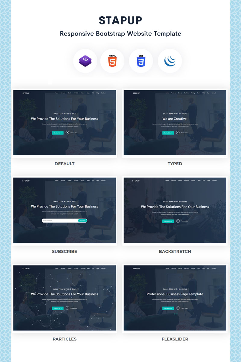 Stapup Landing Page Template