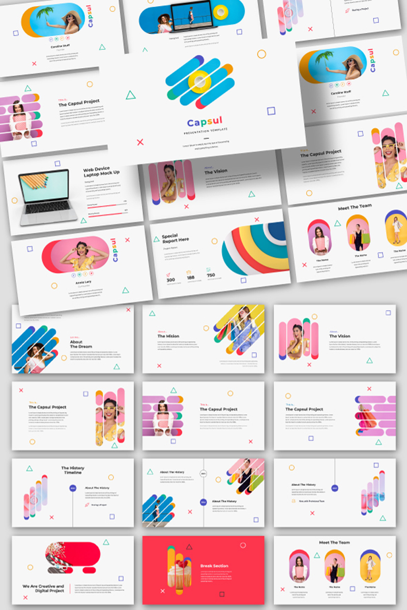 Capsul Presentation PowerPoint template