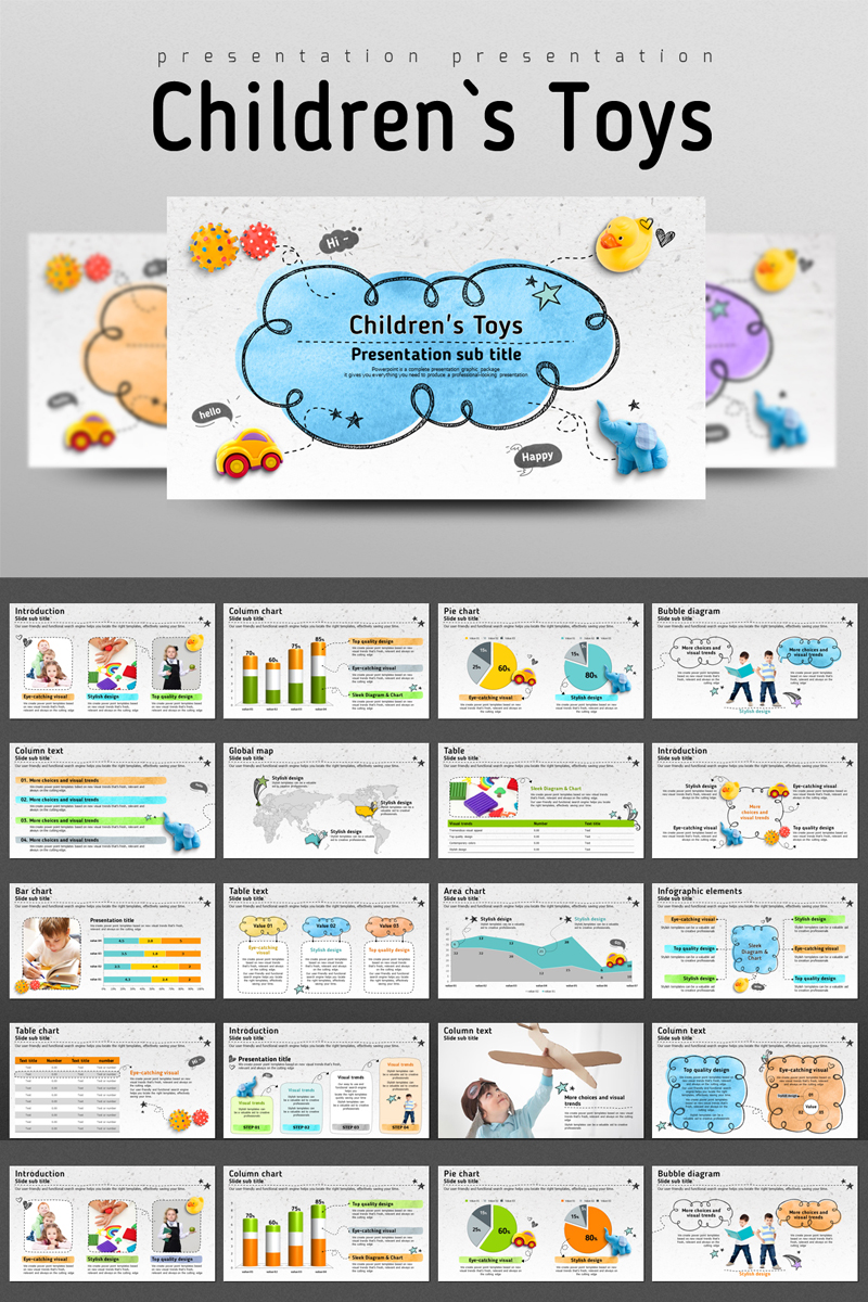 Children's Toys PowerPoint template