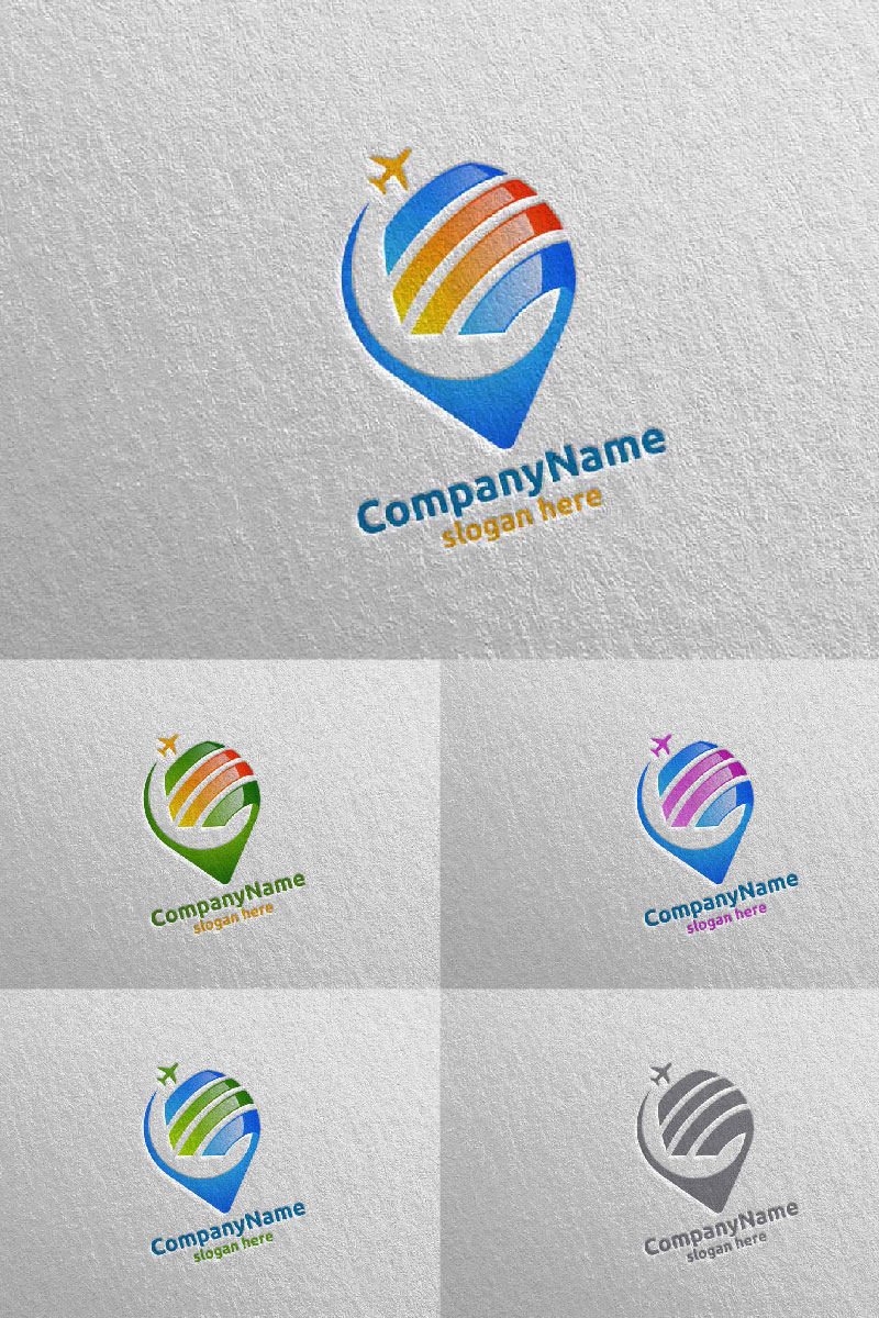 Travel and Tourism for Hotel and Vacation Illustration 9 Logo Template