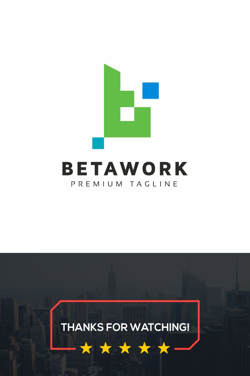 Betawork B Letter Logo Template