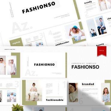 Style Model PowerPoint Templates 99589