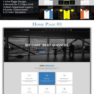 Corporate Page PSD Templates 99603