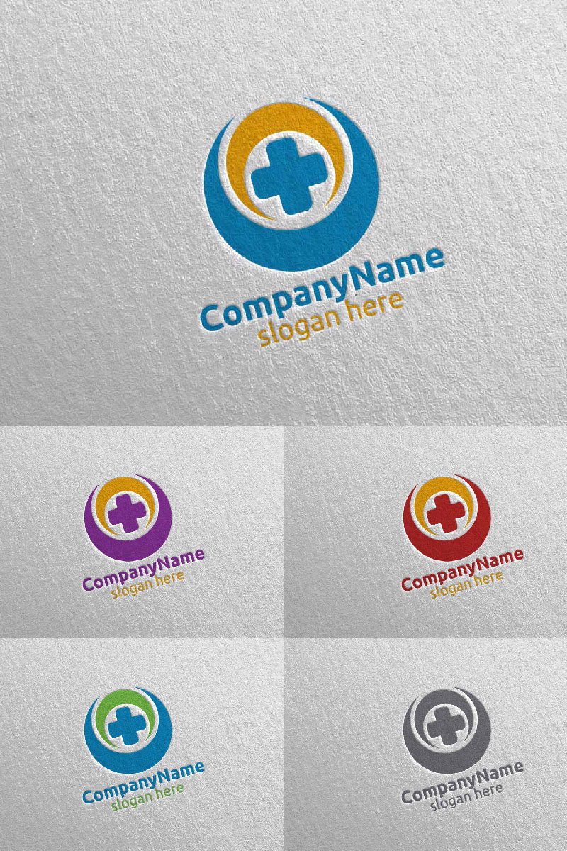 Cross Medical Hospital Design 10 Logo Template