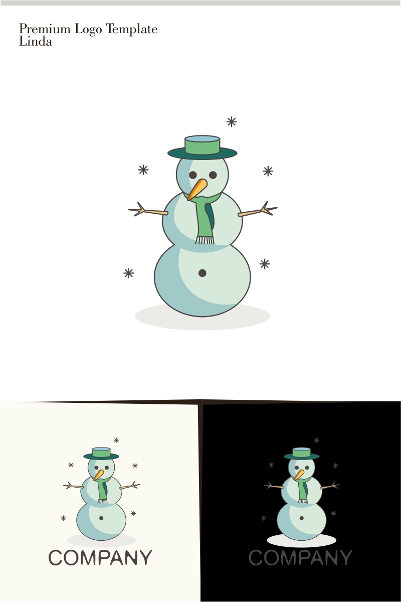 Snowman Logo Template
