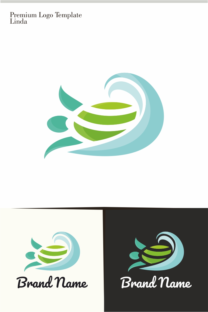 Sea Turtle Logo Template