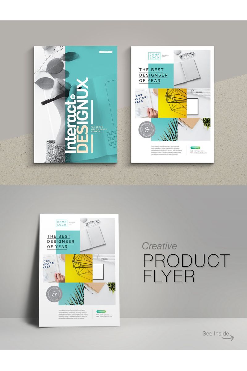 Product & Photography Minimal Flyer - Corporate Identity Template