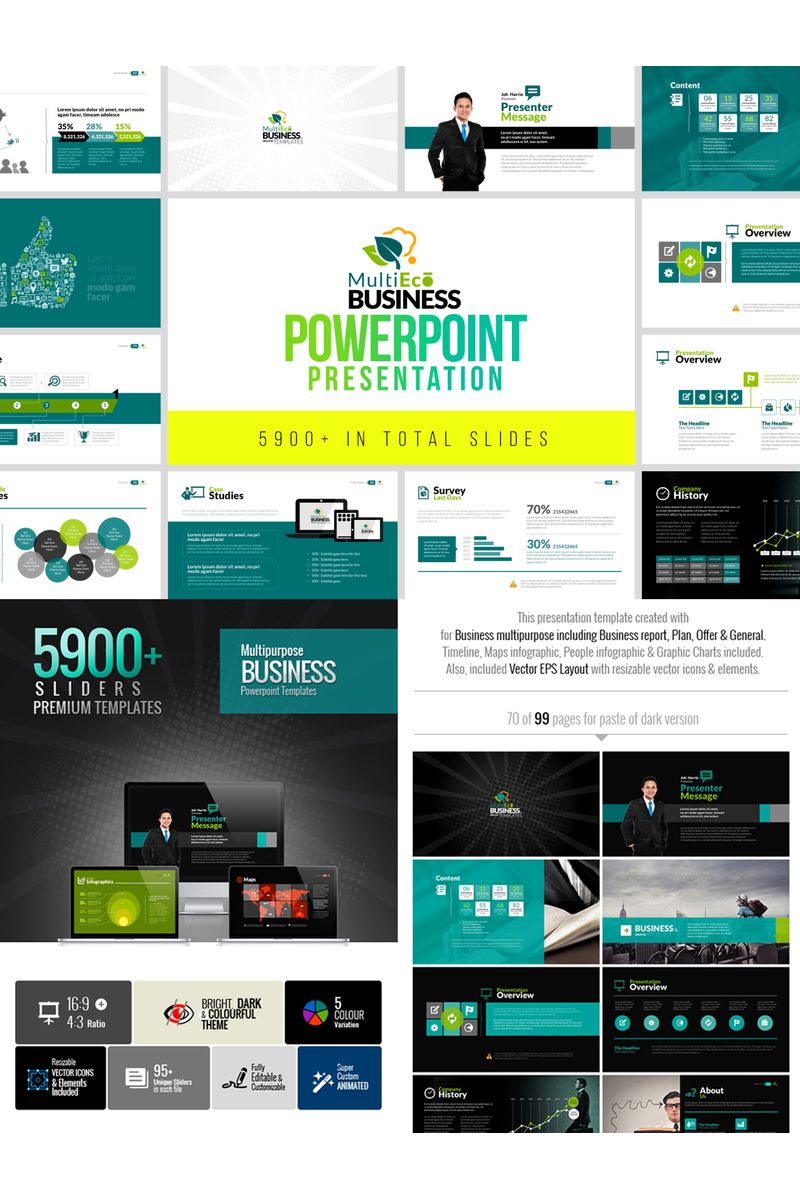 MultiEco | Business PowerPoint template
