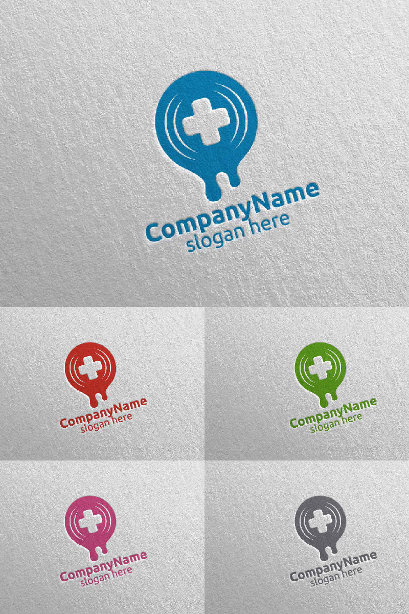 Donor Cross Medical Hospital Design 47 Logo Template