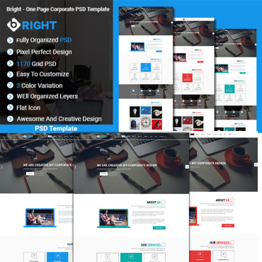 Corporate Page PSD Templates 99873