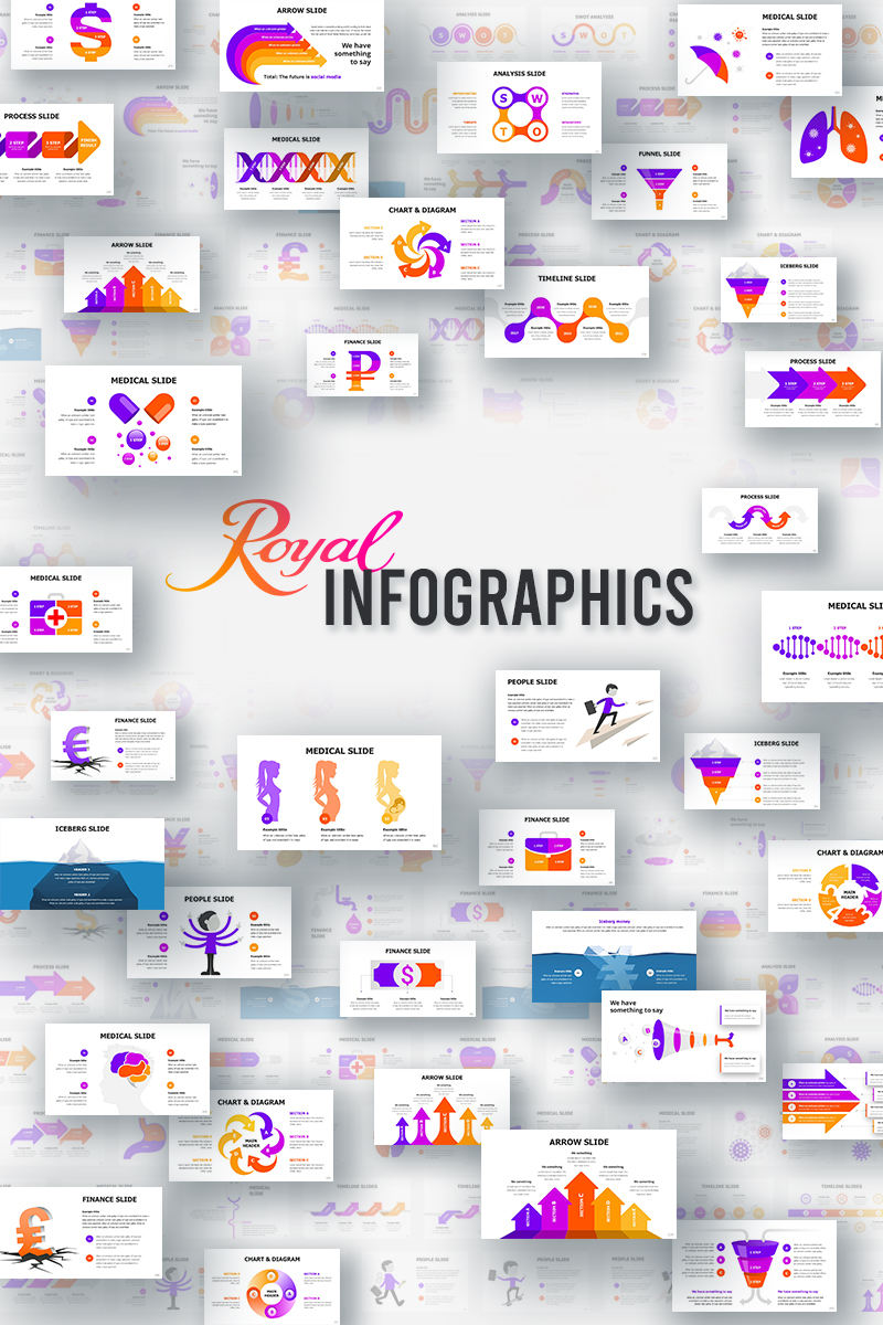 Royal Infographics PowerPoint template
