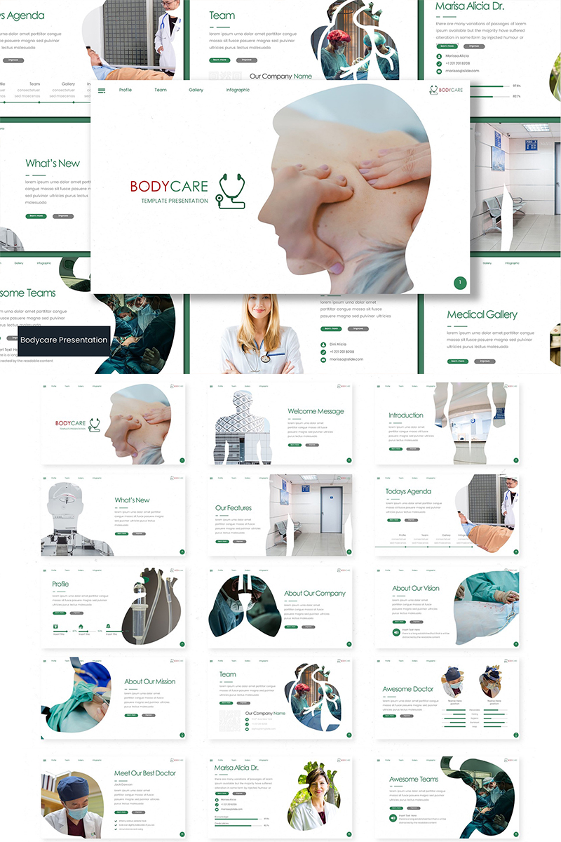 Bodycare PowerPoint template