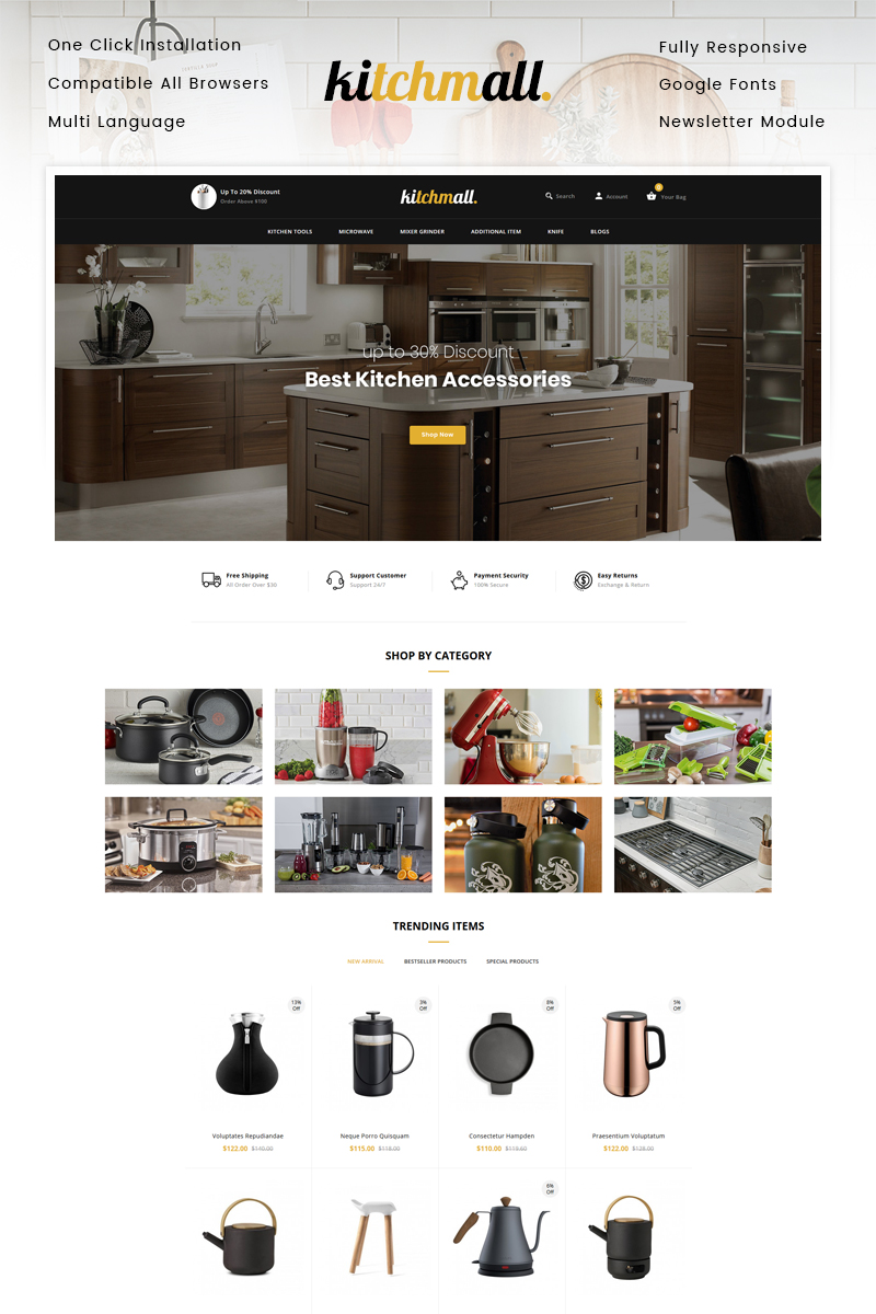 Kitchmall - Kitchen Store OpenCart Responsive Template