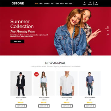 Store Fashion Responsive Website Templates 99942